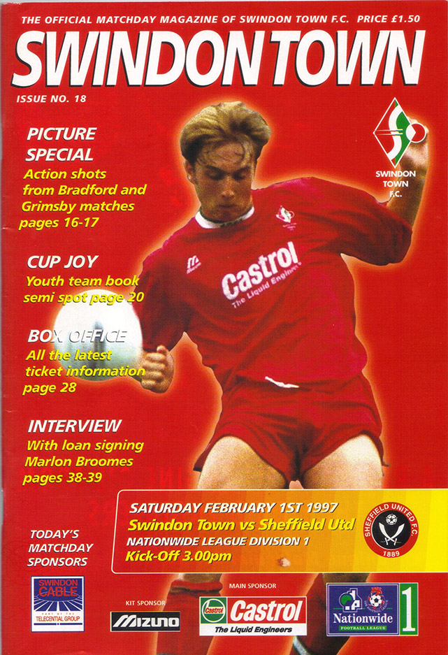 <b>Saturday, February 1, 1997</b><br />vs. Sheffield United (Home)